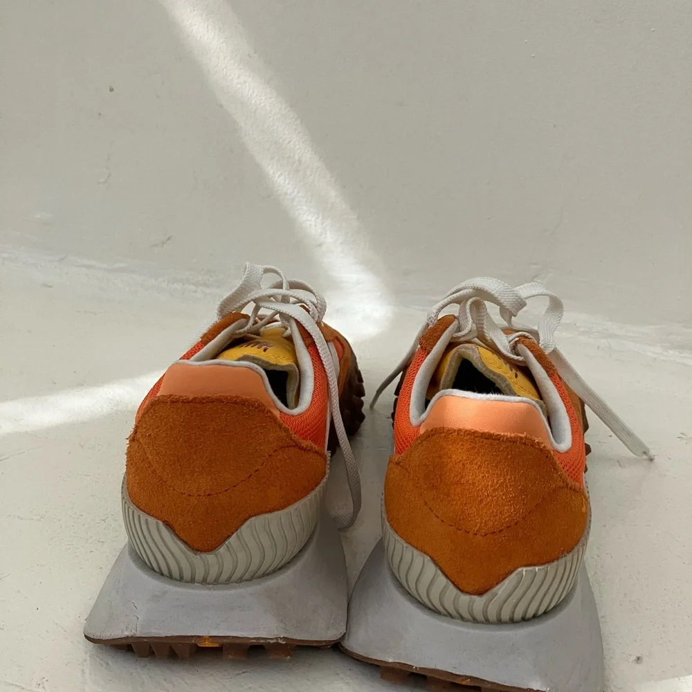 New Balance XC-72 Orange, White & Yellow Retro Runner Sneakers Men’s 7.5 Wide - Picture 3 of 4